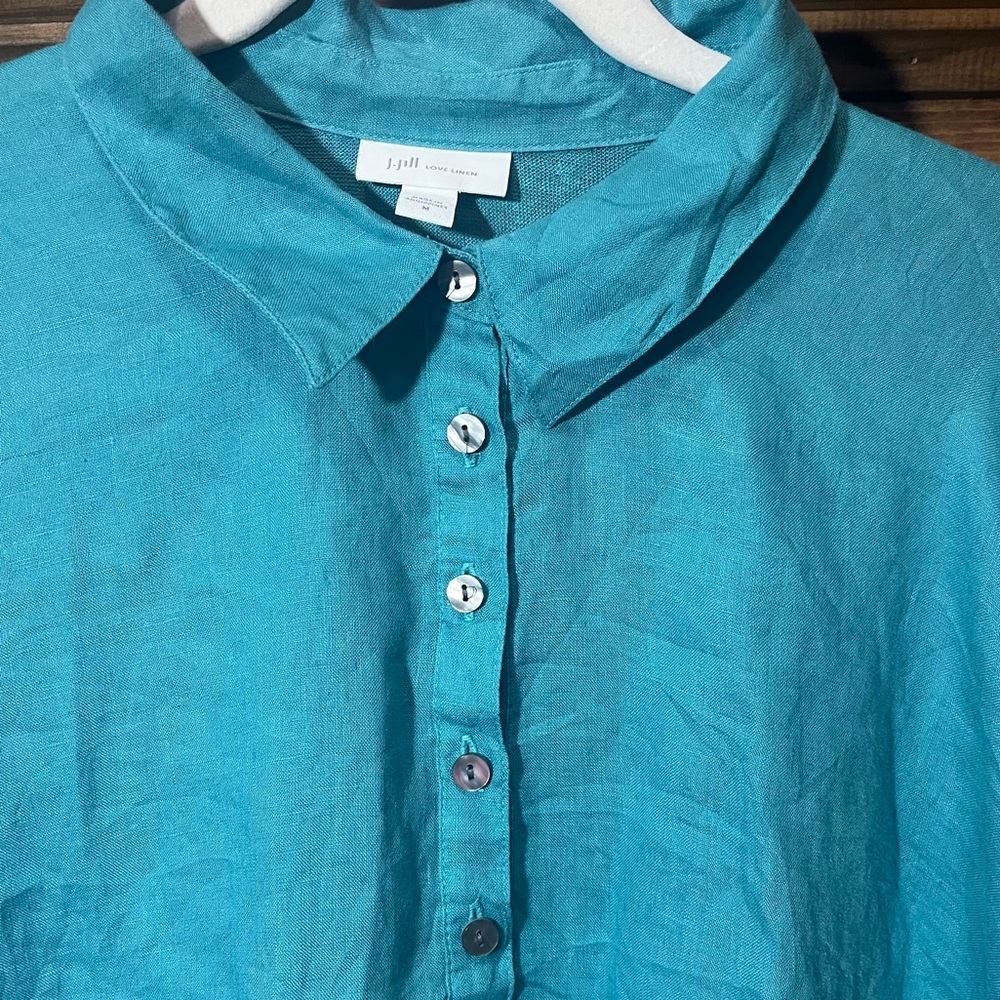 J. Jill 100% Linen Tunic Top - Picture 3 of 11
